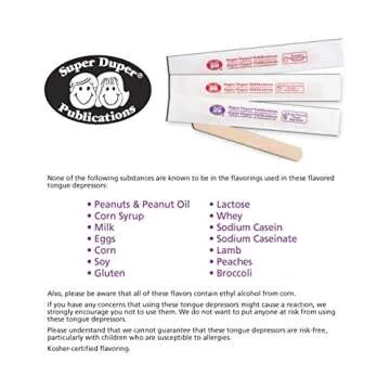 Grape Flavored Tongue Depressors for Speech Therapy