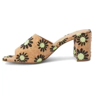 Coconuts Women's Kristin Black Daisy Sandals - Comfort & Style