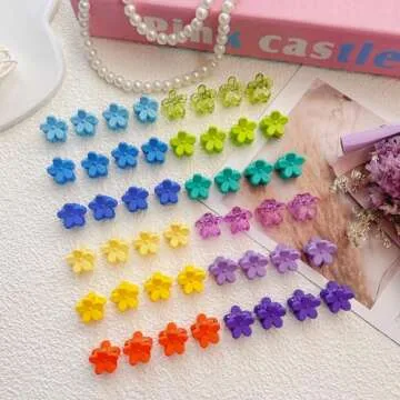 Colorful EleMirsa Baby Girl Hair Clips - 96pcs Set