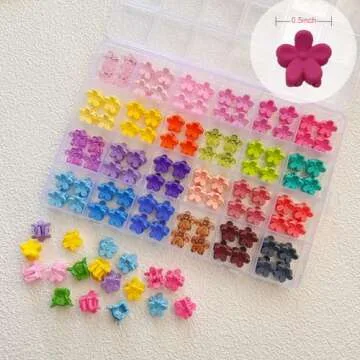 Colorful EleMirsa Baby Girl Hair Clips - 96pcs Set
