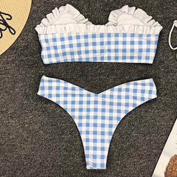 Stylish HHmei Women Sexy Swimwear Lattice Bikini Set