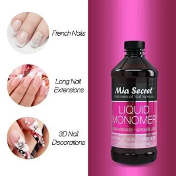 Mia Secret Liquid Monomer 32 oz for Acrylic Nails