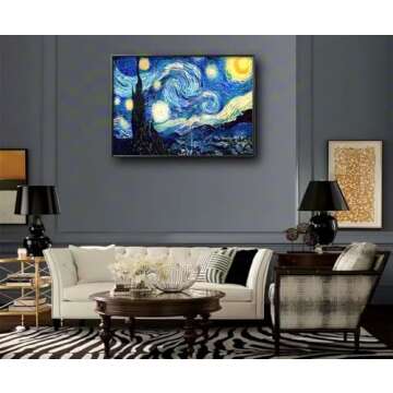 NIHO-JIUMA Van Gogh Starry Night Diamond Painting Kit