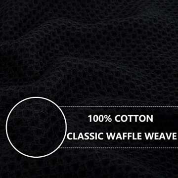 Homaxy 100% Cotton Waffle Weave Kitchen Dish Cloths, Ultra Soft Absorbent Quick Drying Dish Towels, ...