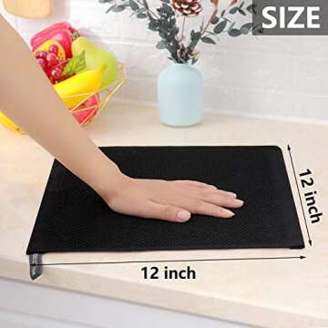 Homaxy Ultra Soft Cotton Kitchen Dish Cloths, 6-Pack