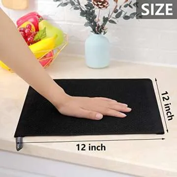 Homaxy Ultra Soft Cotton Kitchen Dish Cloths, 6-Pack