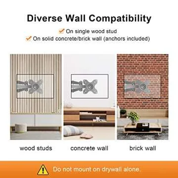 TV Wall Mount, Bracket for Most 13-32 inch LED, LCD Monitor and Plasma TVs, Max VESA 100x100mm by XINLEI (MA1330)