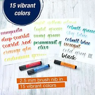 Faber-Castell Pitt Artist Pen Set - 15 Brush Markers Gift