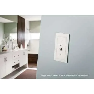 Franklin Brass Classic Architecture (3-Pack) Outlet Covers Pure White 1-Gang Wall Plate Single Duple...