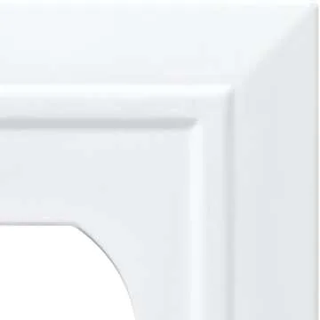Franklin Brass Classic Architecture (3-Pack) Outlet Covers Pure White 1-Gang Wall Plate Single Duplex Switch Plates Electrical Guard W35242V-PW-C