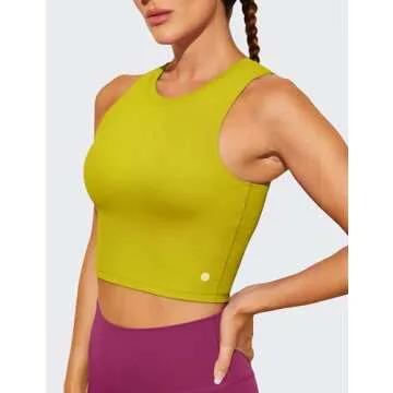 Natural Feelings Nudi Sports Bras for Women Removable Padded Yoga Tank Tops Sleeveless Fitness Workout Crop Tops