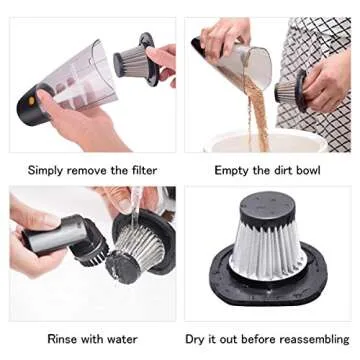 HOTOR Stainless Steel Filter, Durable Filter, Only Compatible with HOTOR Car Vacuum