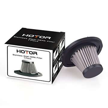 HOTOR Stainless Steel Filter, Durable Filter, Only Compatible with HOTOR Car Vacuum