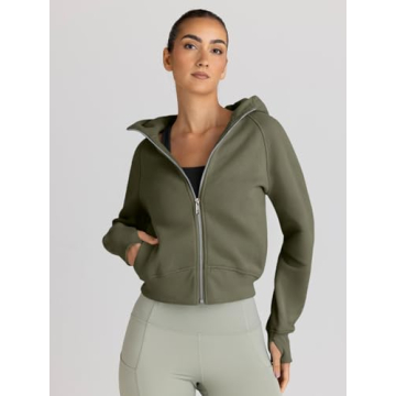 Trendy Women's Fleece Zip Up Hoodies for Cozy Fall Style