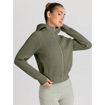 Trendy Women's Fleece Zip Up Hoodies for Cozy Fall Style