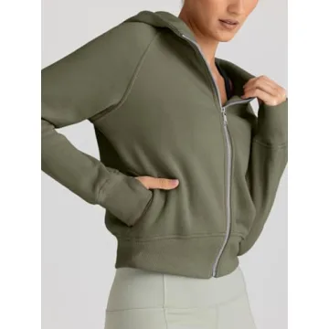 Trendy Women's Fleece Zip Up Hoodies for Cozy Fall Style