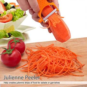 LHS Vegetable Peelers, 3 Pack Potato Peelers for Apple Fruit Carrot Zucchini Cucumber Potatoes, Stainless Steel Shredder Slicer Multifunctional Veggie and Fruit Peeler