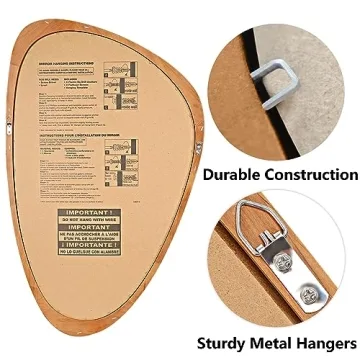 HOMECOOKIN Asymmetrical Wall Mirror - Stylish Decor