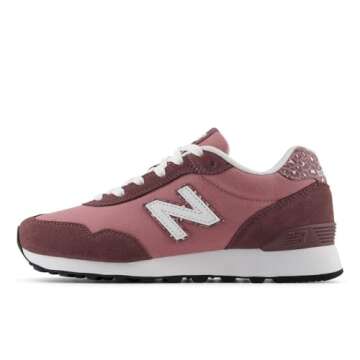 New Balance Women's 515 V3 Sneaker, Rosewood/Licorice/Filament Pink, 9