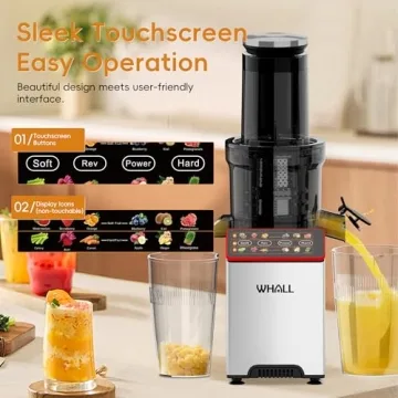 whall Masticating Slow Juicer with 2 Speed Modes