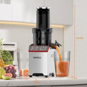 whall Masticating Slow Juicer with 2 Speed Modes