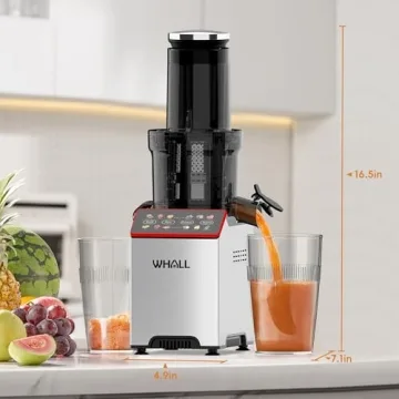 whall Masticating Slow Juicer with 2 Speed Modes