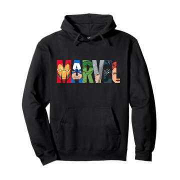 Marvel Avengers Super Heroes Pullover Hoodie: Official Merchandise for Fans