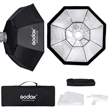 Godox Octagon Softbox 37 inch/95cm Photography Light Diffuser and Modifier with Honeycomb Grid and Bowens Speedring Mount for Monolight Photo Studio Strobe Lighting