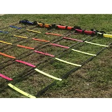 Cintz 15 Ft Pink Speed Agility Ladder Soccer Training Workout Heavy Duty Fixed Rungs