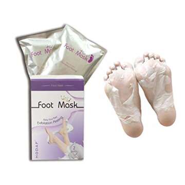 AICHUN BEAUTY Foot Peel Mask 2 Pack, Peeling Away Calluses and Dead Skin cells, Make Your Feet Baby Soft, Exfoliating Foot Mask, Repair Rough Heels, Get Silky Soft Feet (2 PAIR in 1 PACK)