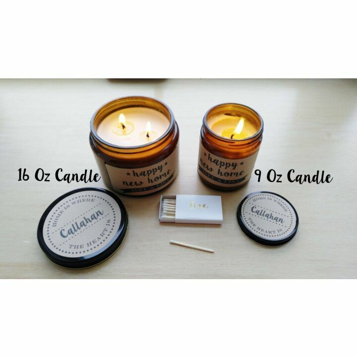Personalized Scented Candle Jar - Romantic Gift