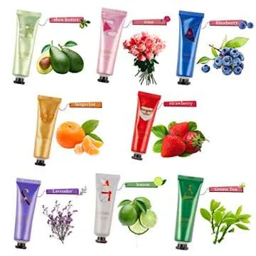 Hand Cream Gift Set,8 Pack Travel Size Nourishing Hand Cream Set with Natural Shea and Vitamin E+Cos...