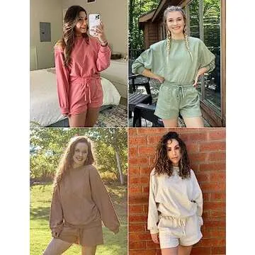 MEROKEETY Women's 2025 Fall Oversized Batwing Sleeve Lounge Sets Casual Top and Shorts 2 Piece Outfits Sweatsuit White