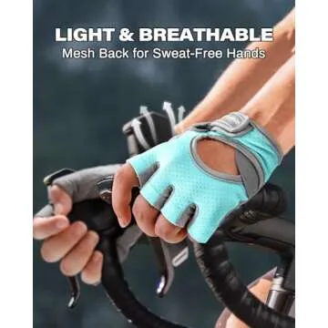 VINSGUIR Breathable Workout Gloves for Women