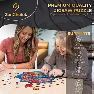 ZenChalet Rainbow Parrot Puzzle - 500 Piece Eco-Friendly Fun