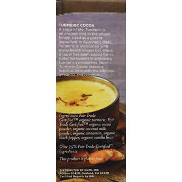 Organic Turmeric Cocoa Golden Latte for a Comforting Drink