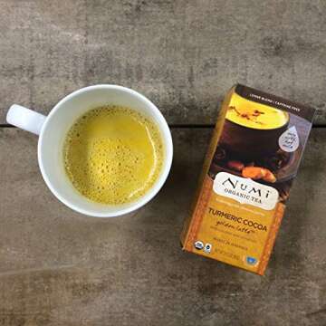 Organic Turmeric Cocoa Golden Latte for a Comforting Drink