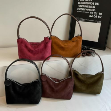 Stylish Slouchy Suede Cloud Crossbody Purse for Women