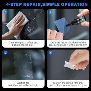 zonmtreo Windshield Repair Kit for Chips and Cracks
