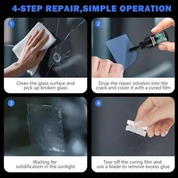 zonmtreo Windshield Repair Kit for Chips and Cracks