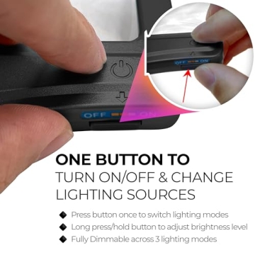 5X LED Full Page Magnifying Glass with Stand