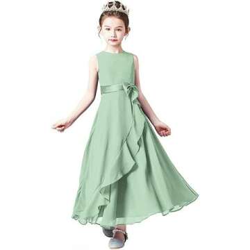 Little Juniors Long Bridesmaid Dress for Girls