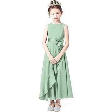 Little Juniors Long Bridesmaid Dress for Girls