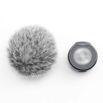 LEFXMOPHY for Hollyland Lark M2 Windscreen, Furry Wind Muff Deadcat Cover 2-Pack Grey