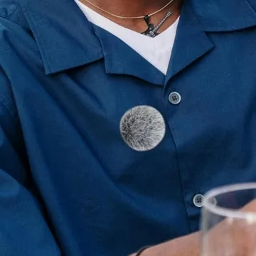 LEFXMOPHY for Hollyland Lark M2 Windscreen, Furry Wind Muff Deadcat Cover 2-Pack Grey