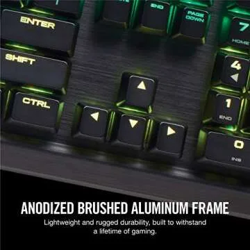 CORSAIR K70 RGB MK.2 Mechanical Gaming Keyboard - USB Passthrough & Media Controls - Tactile & Clicky - Cherry MX Blue - RGB LED Backlit, CH-9109011-NA