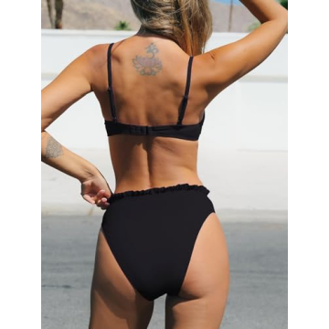 Stylish CUPSHE High Waisted Bikini Set for Women