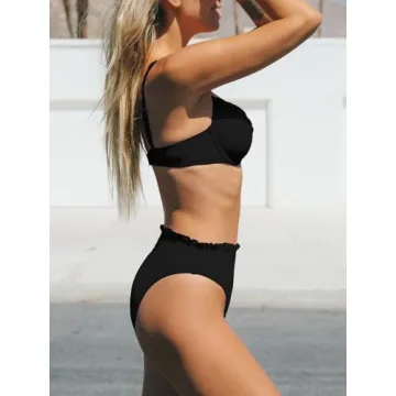 Stylish CUPSHE High Waisted Bikini Set for Women