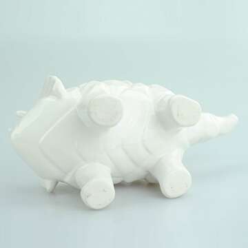 Adorable Triceratops Ceramic Planter for Kids & Adults
