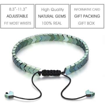 Stylish Hematite Arrows Bracelet for Teens and Young Adults